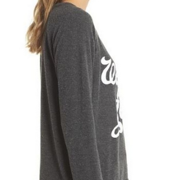 $76 CHASER NEW NWT Gray WEEKEND FEELS Sweatshirt S - Picture 4 of 6